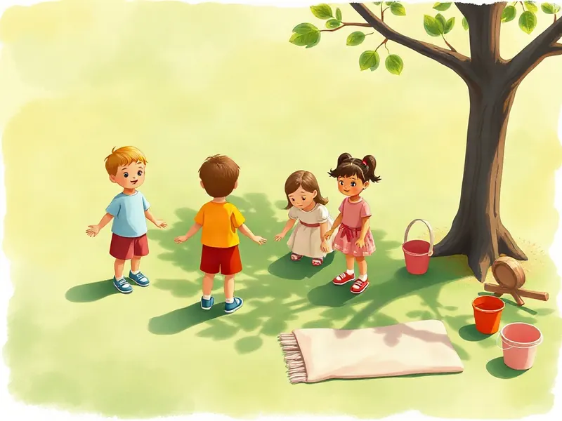 Ilustração da atividade Pombinha Branca Num Círculo de Corpos