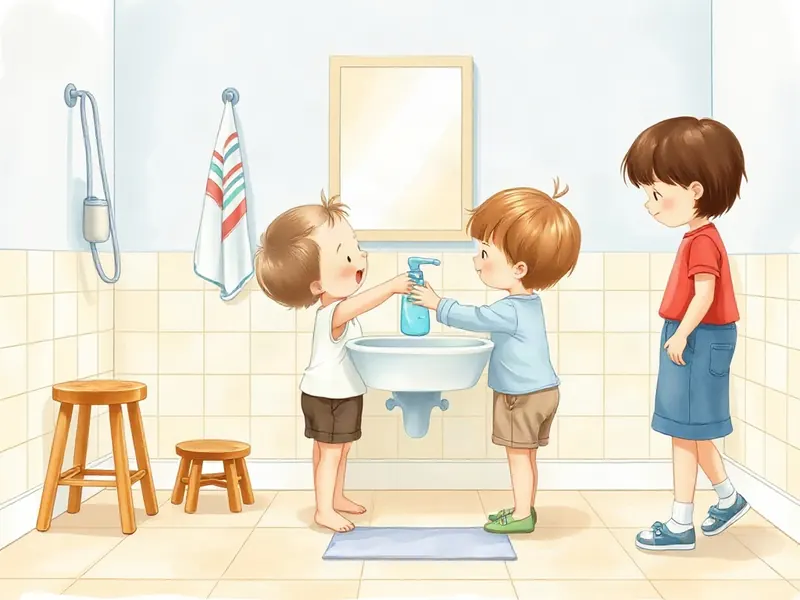 Ilustração da atividade Sabonete de Mãos Dadas: a vez do colega