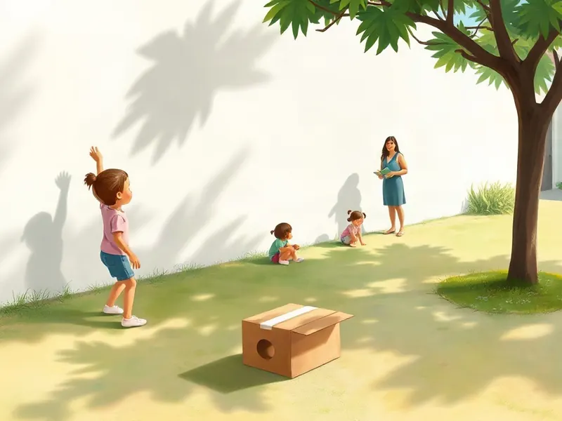 Ilustração da atividade Sombra Que Dança no Pátio