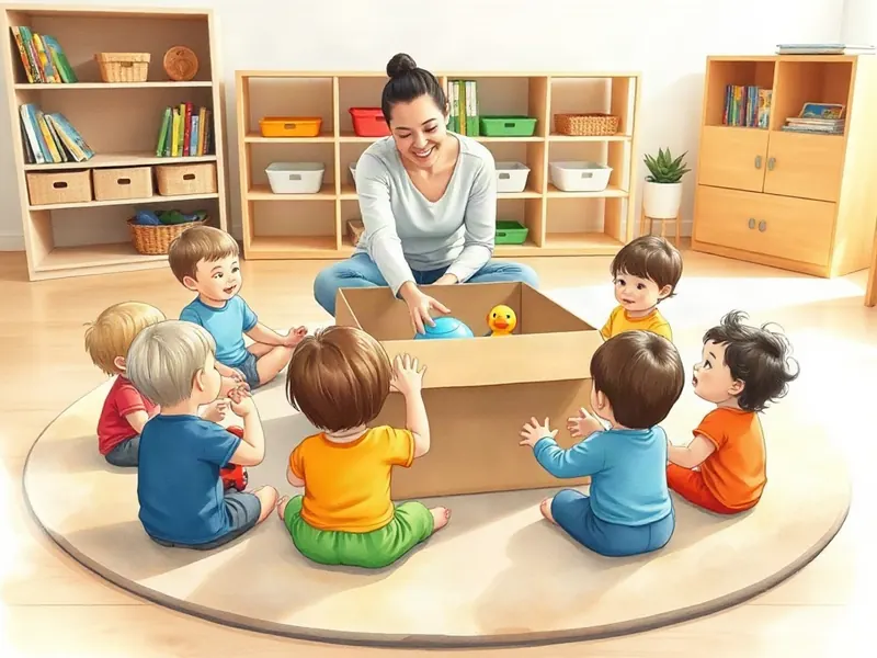 Ilustração da atividade Meu Brinquedo Vai Pra Caixa: Contando o Que Trouxe