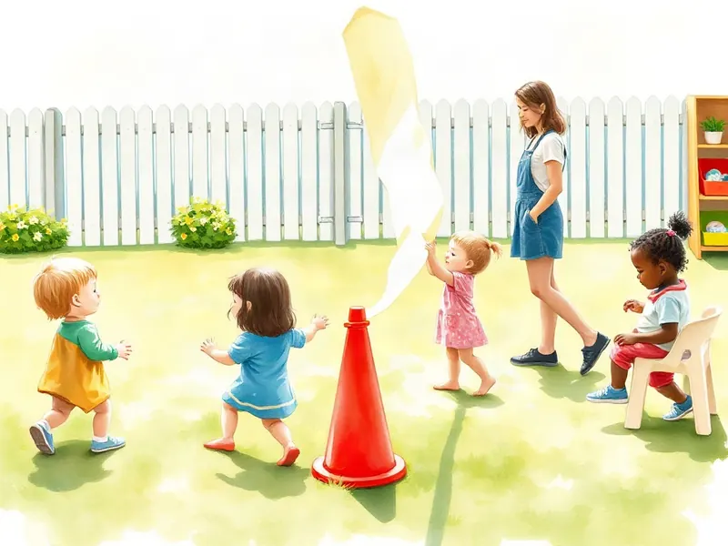 Ilustração da atividade Ziguezague dos Cones Sem Encostar