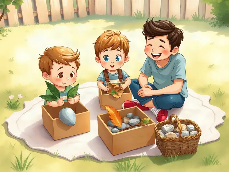 Ilustração da atividade Pedrinhas e Folhas do Quintal: qual é maior, qual é menor?