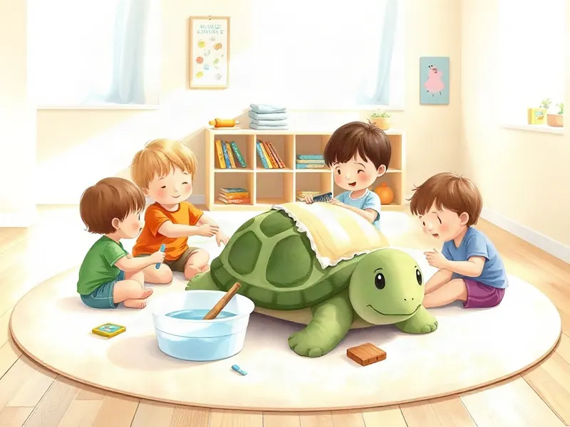 Ilustração da atividade Banho de Pelúcia Cantado