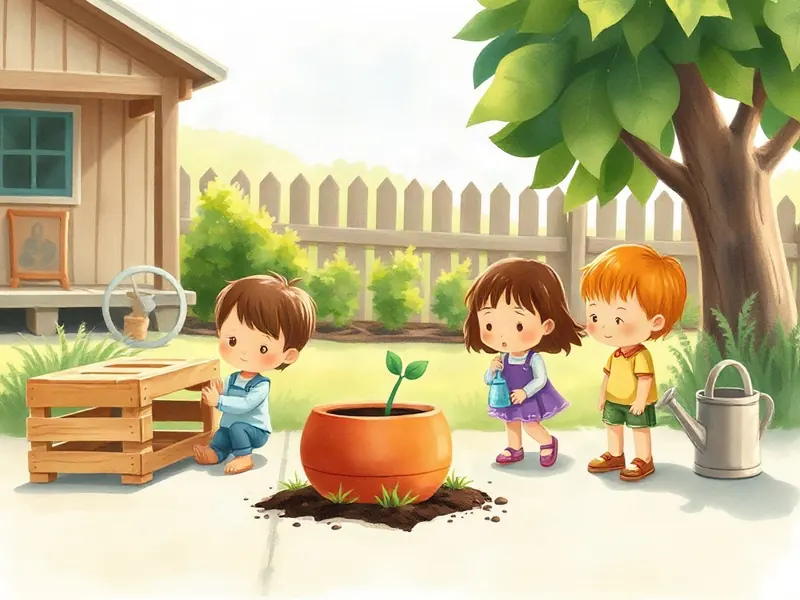 Ilustração da atividade Cadê o Vasinho? Escondido no Jardim