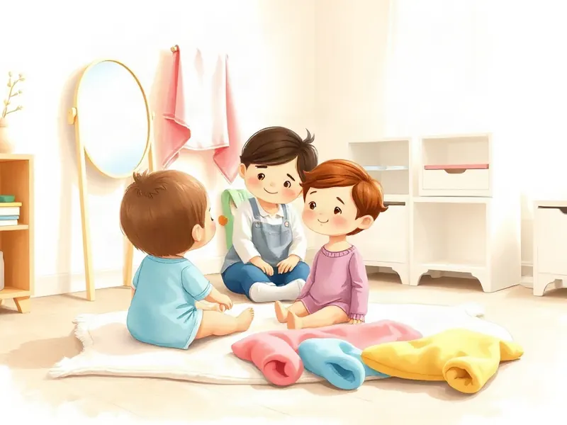 Ilustração da atividade Espelhinho de Pano para o Bebê