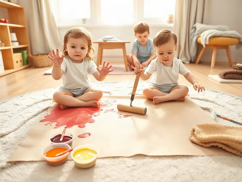 Ilustração da atividade Pintura de Cozinha no Papel Macio