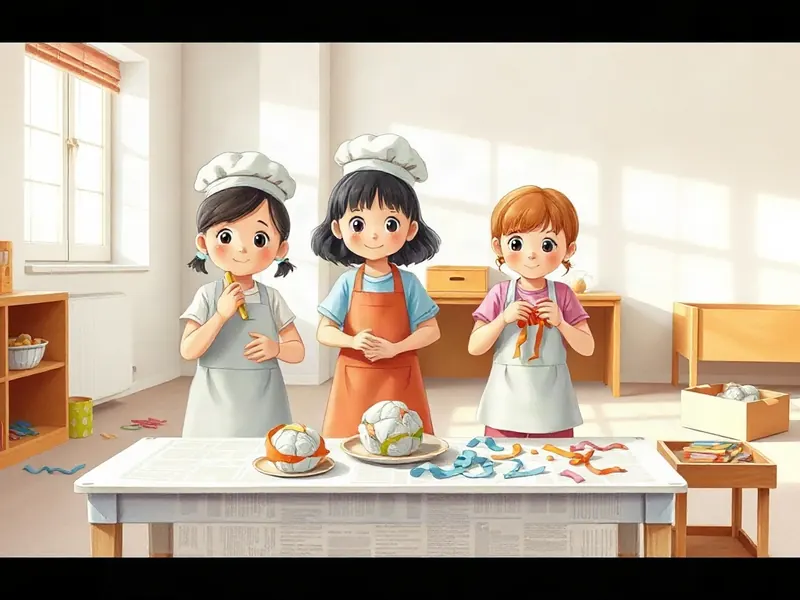 Ilustração da atividade Ateliê do Chef de Papel Amassado