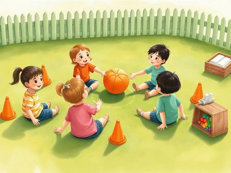 Ilustração da atividade Galinha Pintadinha no Campinho: Passa a Bola com o Corpo