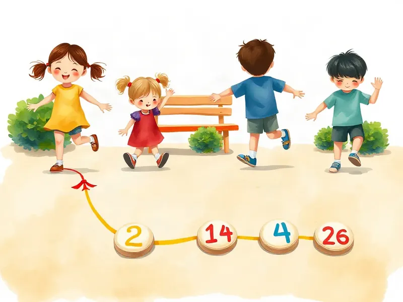 Ilustração da atividade Caminho das Brincadeiras Numeradas