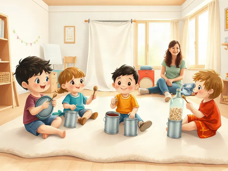 Ilustração da atividade Espetáculo da Turma com Sons de Sucata