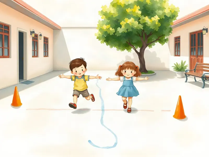 Ilustração da atividade Pega-Pega do Trio Sem Fim