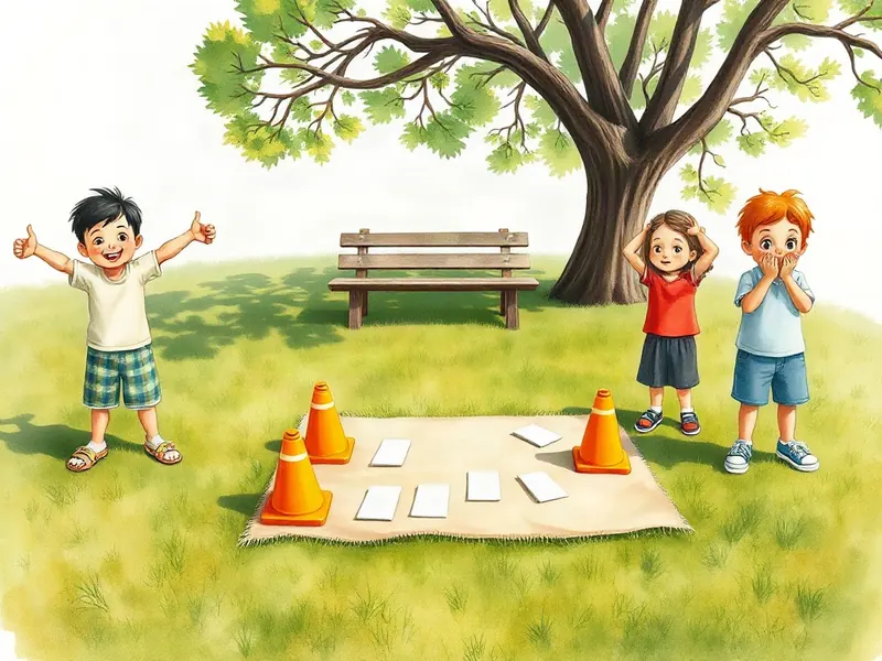 Ilustração da atividade Roda das Caretas Ao Ar Livre