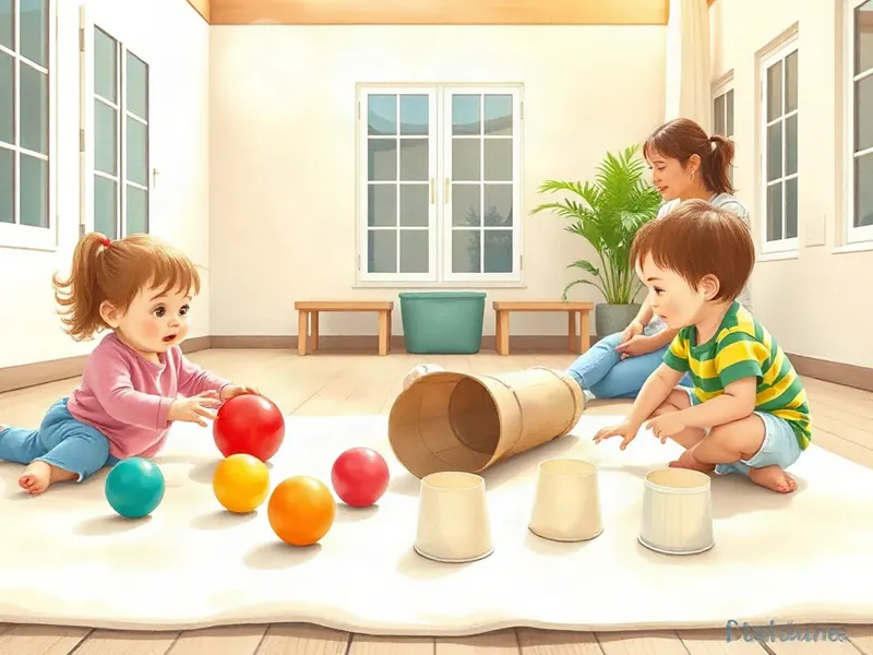 Ilustração da atividade Cadê a Bolinha? Achou no Túnel do Quintal