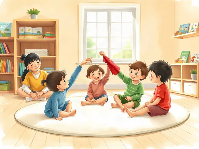 Ilustração da atividade O Lenço Vermelho Entra na Roda