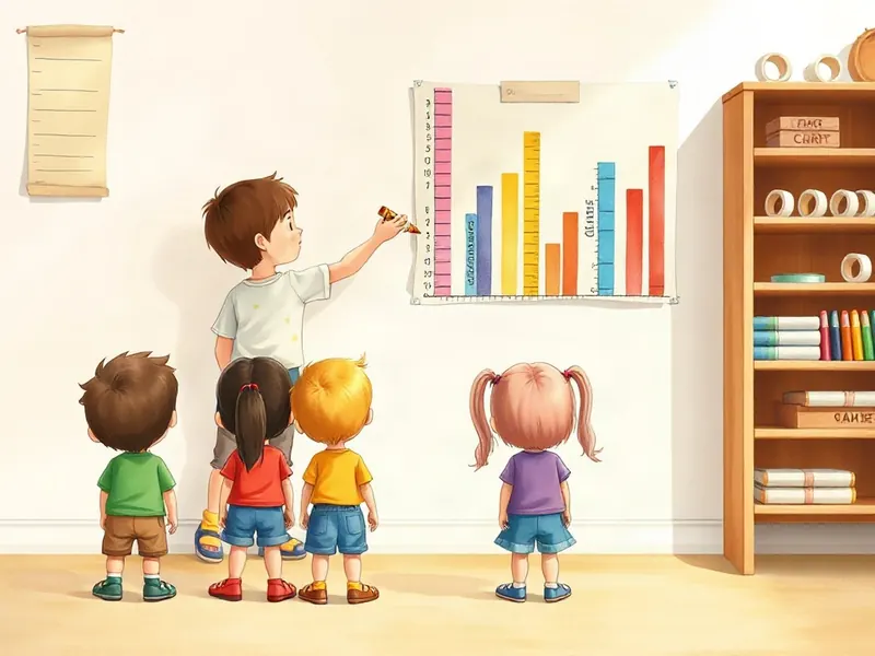 Ilustração da atividade Quanto Cresci Desde o Ano Passado: Fita da Altura da Turma