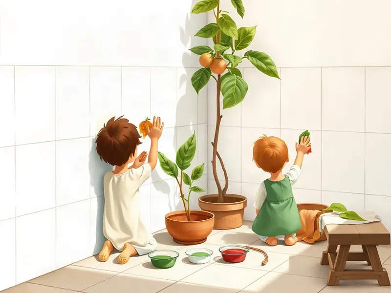 Ilustração da atividade Azulejo Colorido Que Eu Pinto com a Natureza