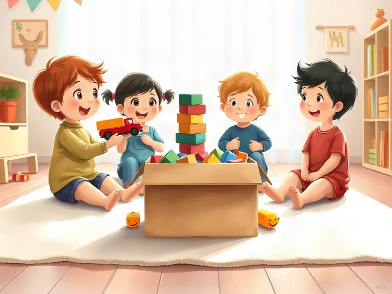 Ilustração da atividade Caixa Que Passa de Mão em Mão