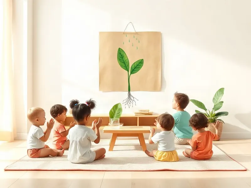 Ilustração da atividade A Chuvinha Que Conta a História da Planta