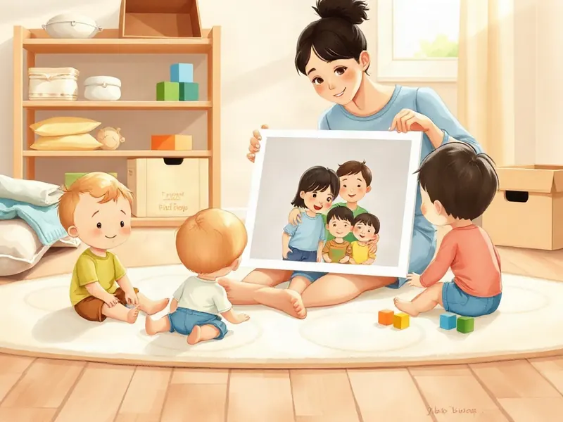 Ilustração da atividade Quem Está na Foto? Apontando a Família