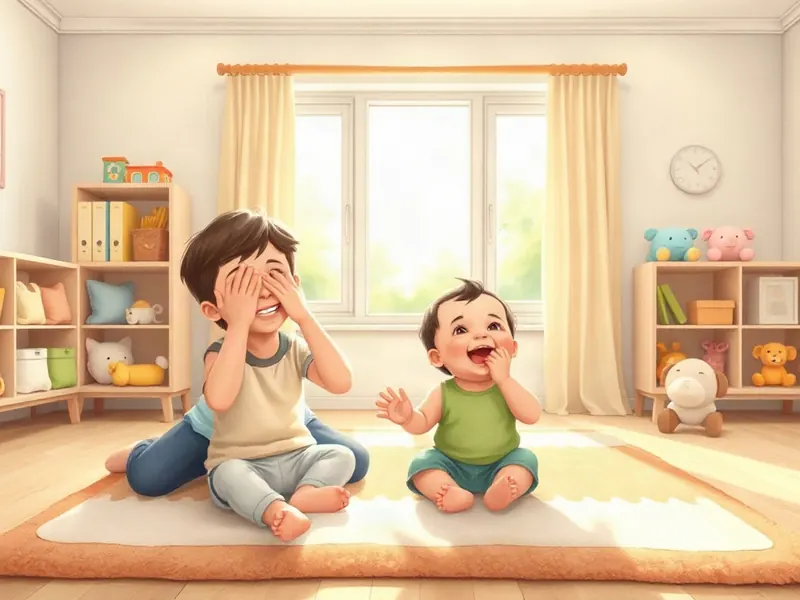 Ilustração da atividade Sumiu e Voltou: Esconde-Esconde com as Mãos