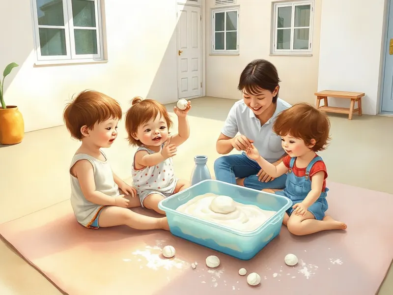 Ilustração da atividade Massinha das Mãozinhas Molhadas