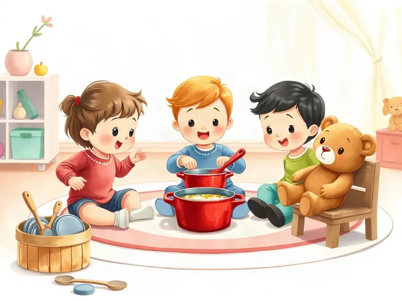 Ilustração da atividade Pelo Pote que Falta: a Ajuda na Cozinha de Brinquedo