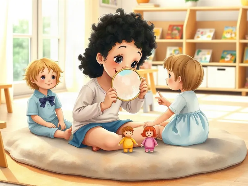 Ilustração da atividade Quem é parecido comigo? Espelho cantado