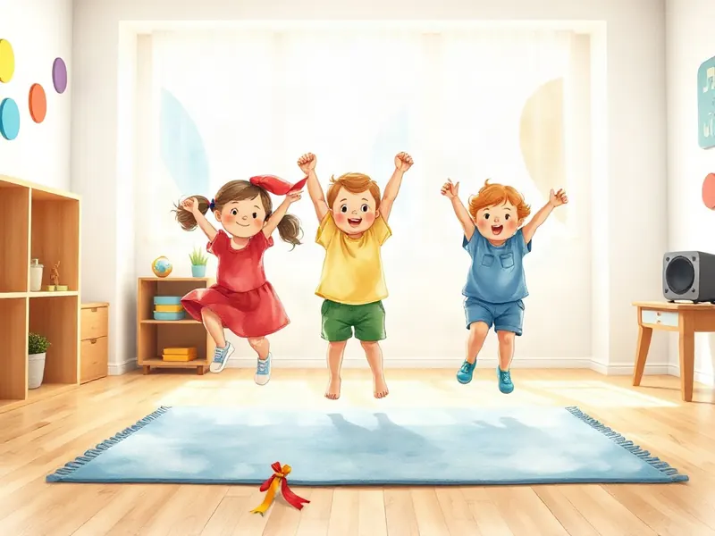Ilustração da atividade Pulinhos Musicais no Lugar