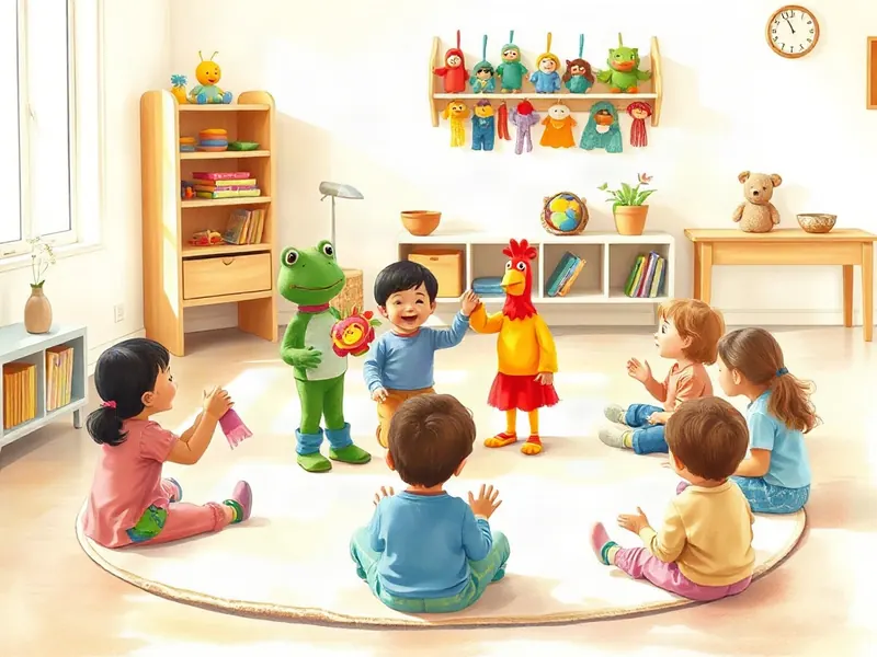 Ilustração da atividade Canta e Encena: o Fantoche Que Puxa a Roda