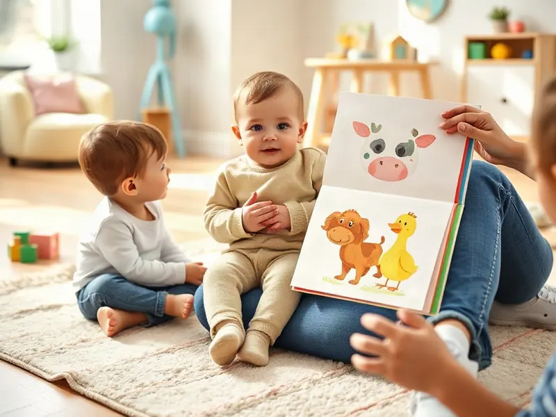 Ilustração da atividade Livro Que Responde: Apontar, Nomear e Balbuciar no Colo