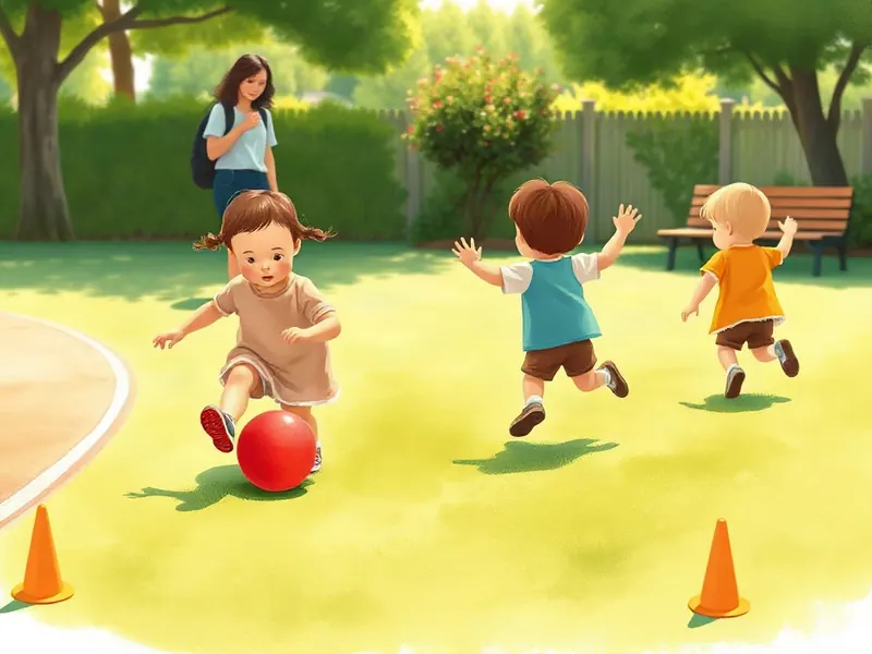 Ilustração da atividade Bola Que Chuta, Corpo Que Corre