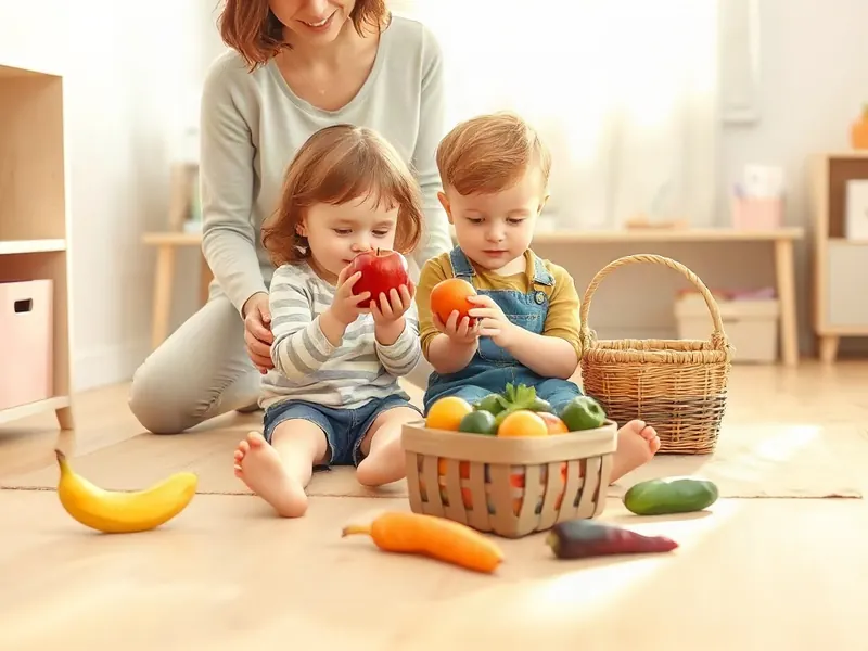 Ilustração da atividade Cestinhas de Comida: o que é fruta e o que é verdura