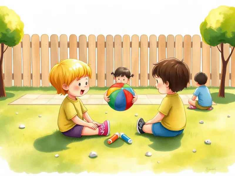 Ilustração da atividade Bola de Rolar Entre Amigos no Gramado