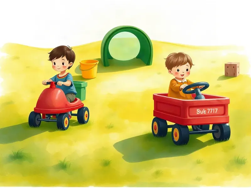 Ilustração da atividade Carrinho Que Vai e Volta