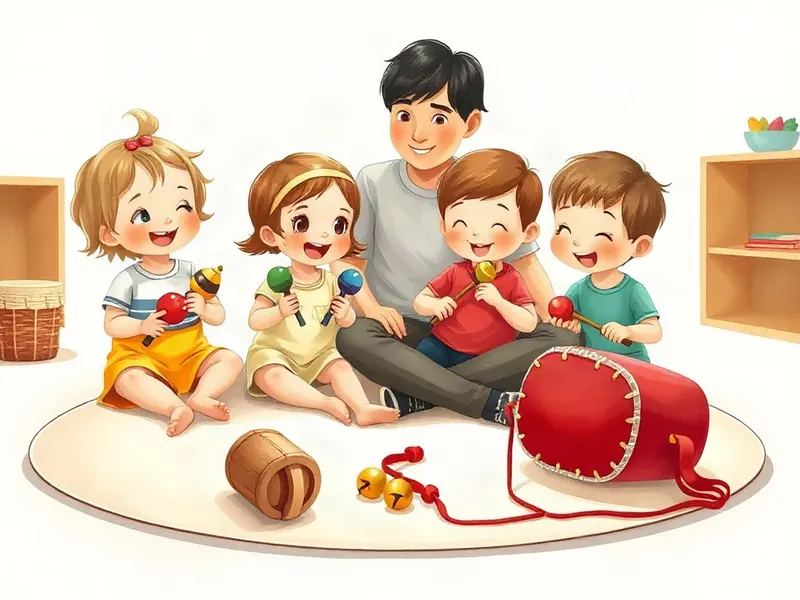 Ilustração da atividade Festa do Chocalho Que Passa de Mão em Mão
