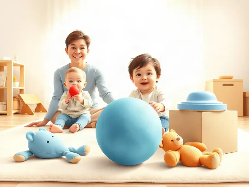Ilustração da atividade Sacode, Rola e Faz Barulho: Descobrindo o Brinquedo da Sala