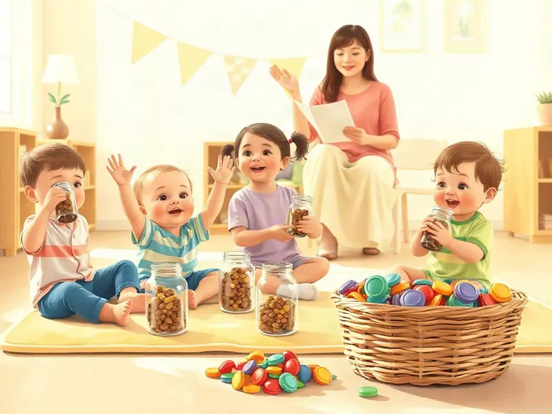 Ilustração da atividade Sacode e Escuta: Chocalho da Cozinha