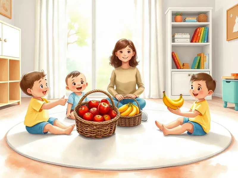 Ilustração da atividade Quem Tem Mais na Cesta? A Dança das Frutas