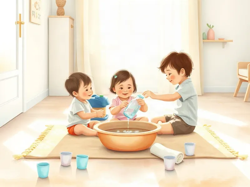 Ilustração da atividade Sons que a Água Faz: Ouvindo o Copo Encher