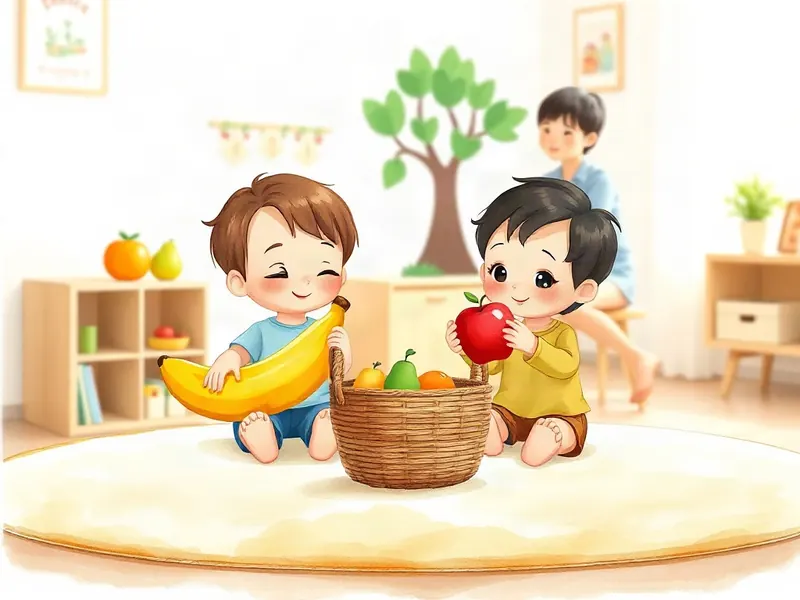 Ilustração da atividade Feirinha das Frutinhas que Somam Juntas