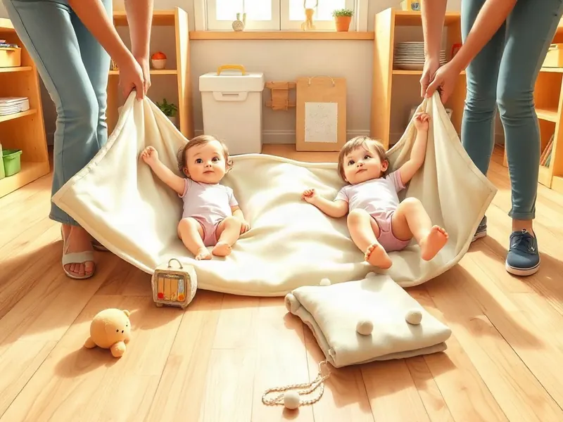 Ilustração da atividade Balanço Lento, Balanço Rápido no Pano Macio
