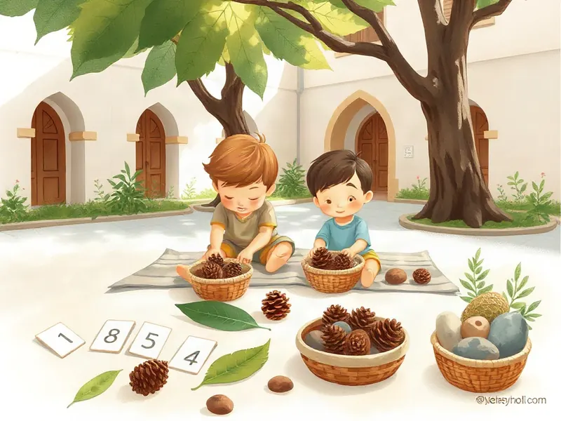 Ilustração da atividade Cestinhas dos Cartões Juntinhos