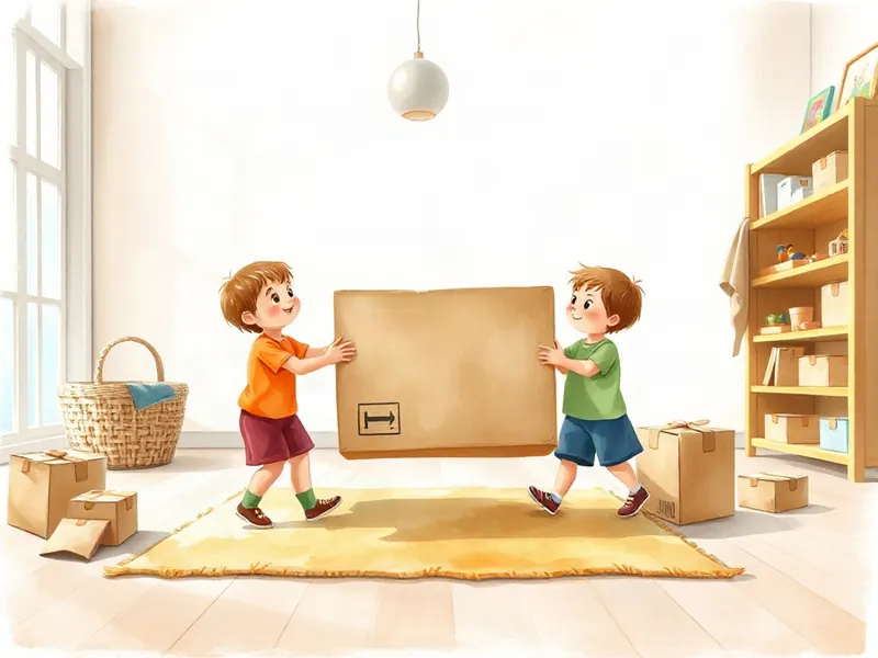 Ilustração da atividade Quem Pode Me Ajudar Com a Caixa Grande