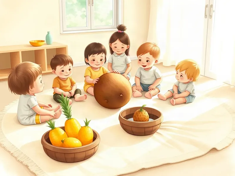 Ilustração da atividade Batuque das Frutas Duras