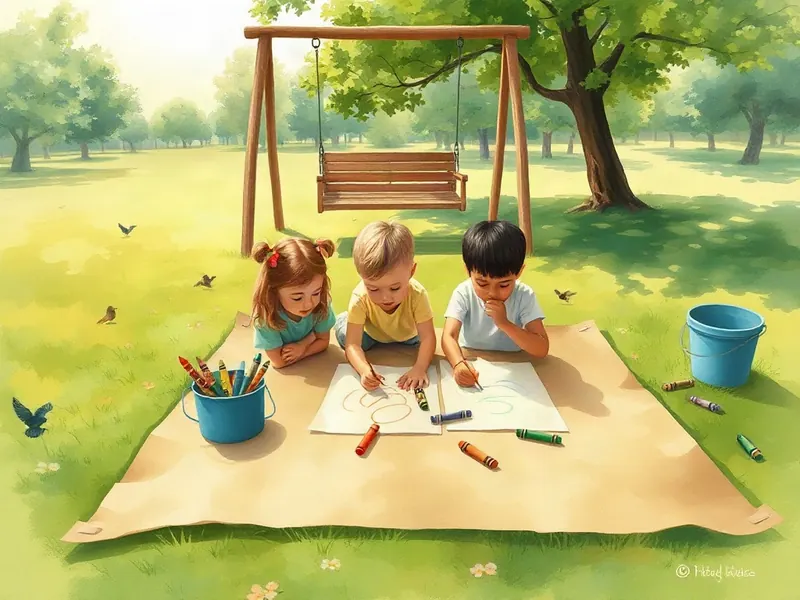 Ilustração da atividade Garatuja dos Sons do Parque