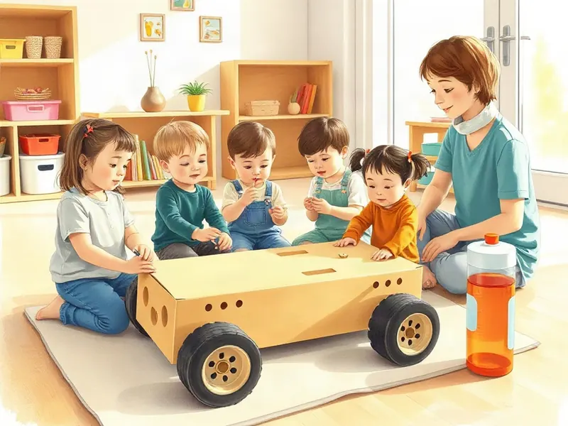 Ilustração da atividade Cantiga da Caixa Que Vira Carro