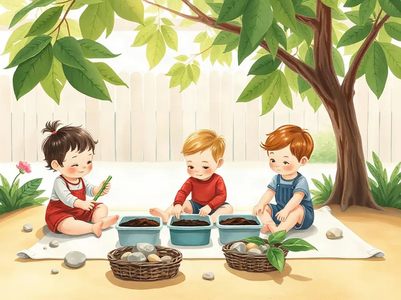 Ilustração da atividade Sacolinha de Folhas e Terrinha Macia