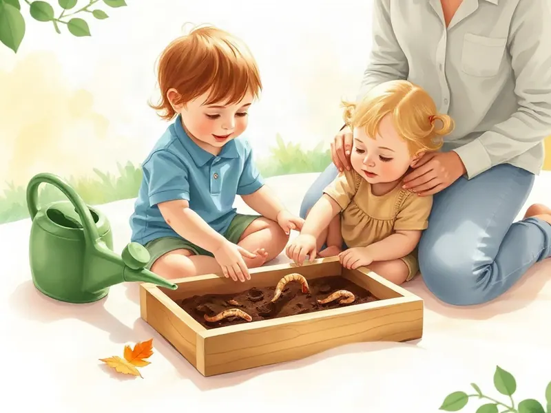 Ilustração da atividade Procurando Minhoquinhas na Terrinha