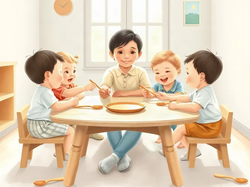 Ilustração da atividade Uma Colher Para Cada Amigo da Mesa