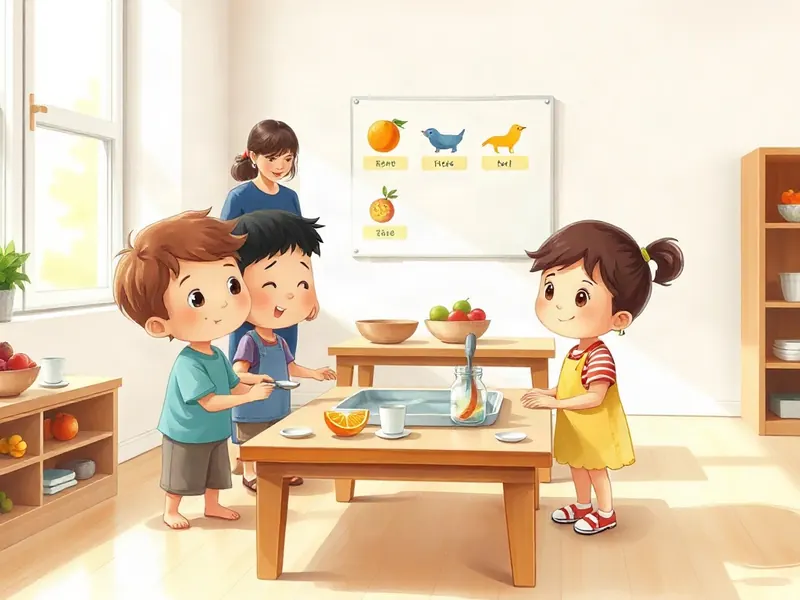 Ilustração da atividade Suco da Turma: Lavar, Cortar e Misturar